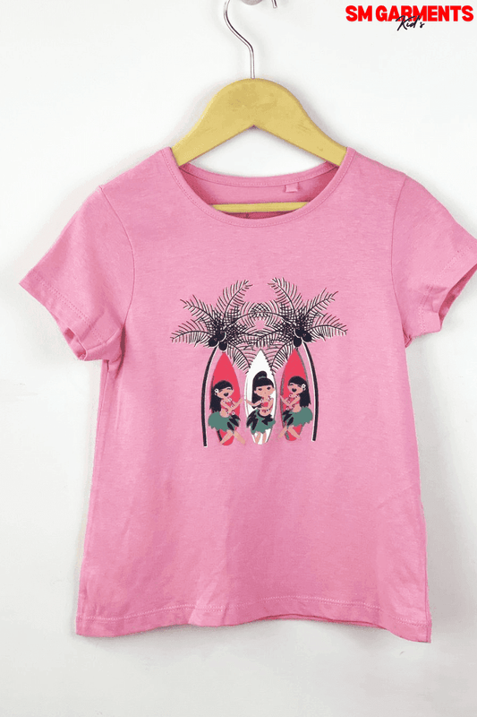 LUPILU Girls T-shirt Pink Dancing Dolls - SMgarment's
