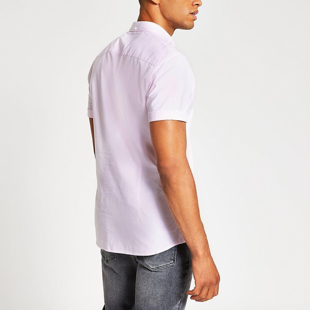 Maison Riviera Oxford Short Sleeve Shirt - Smgarment's