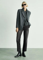 MANGO Blanca straight - fit cropped jeans - SMgarment's