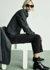 MANGO Blanca straight - fit cropped jeans - SMgarment's