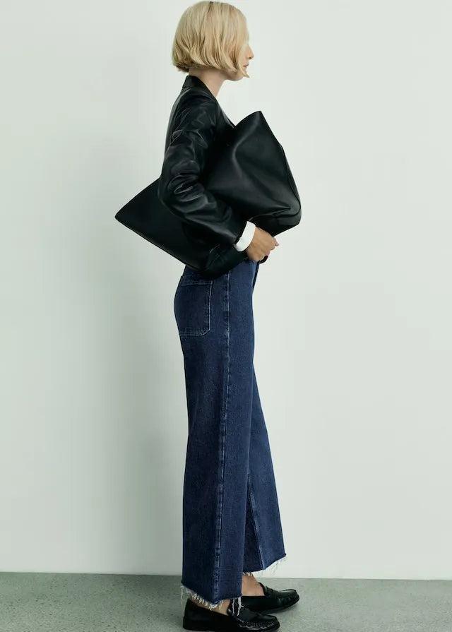 MANGO Catherin Culotte High - Rise Jeans - SMgarment's