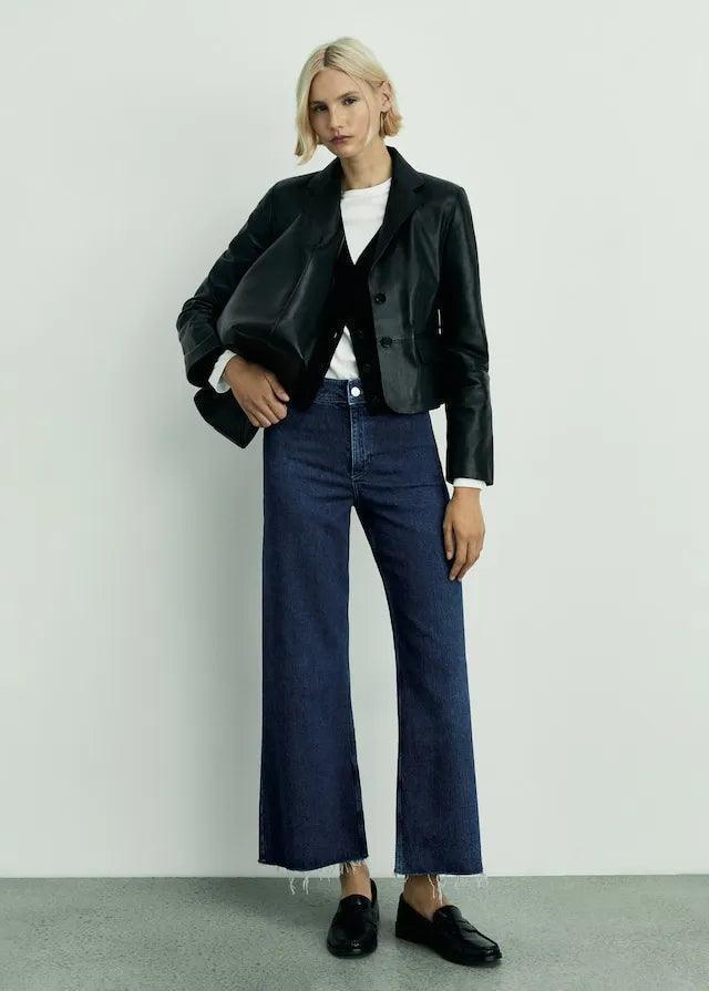 MANGO Catherin Culotte High - Rise Jeans - SMgarment's