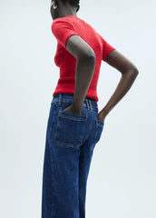 MANGO Catherin culotte high - rise jeans - SMgarment's