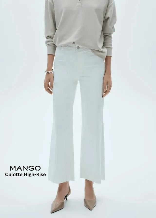 MANGO Catherin Culotte High - Rise Jeans - Smgarment's