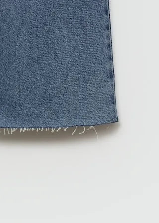 Mango Catherin culotte high - rise jeans - Smgarment's