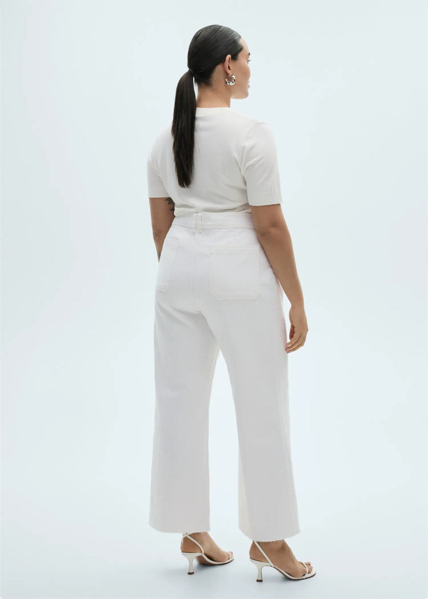 Mango Catherin culotte high - rise jeans - Smgarment's