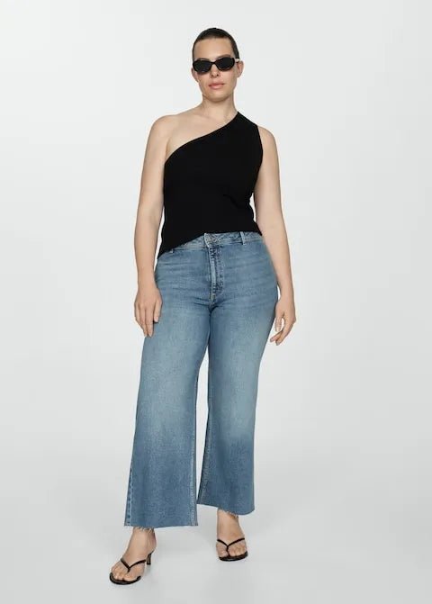 Mango Catherin culotte high - rise jeans - Smgarment's