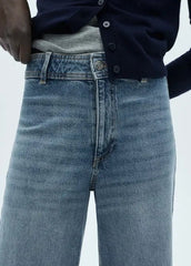 Mango Catherin culotte high - rise jeans - Smgarment's