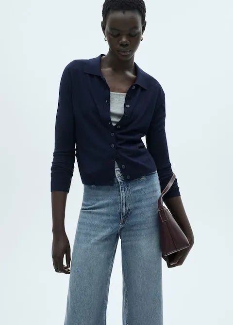 Mango Catherin culotte high - rise jeans - Smgarment's