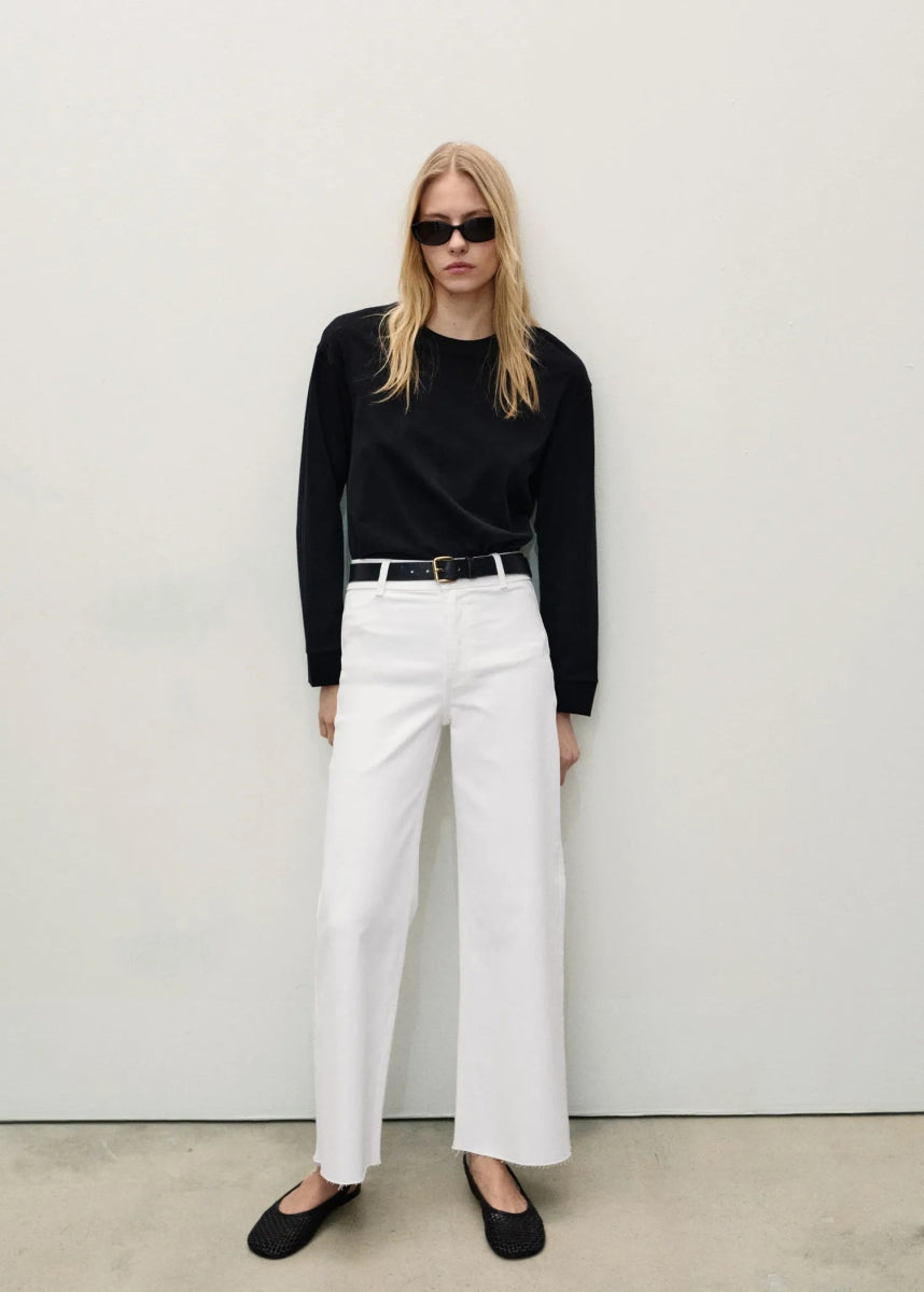 Mango Catherin culotte high - rise jeans - Smgarment's