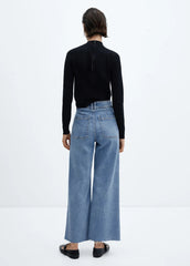 MANGO Catherin high - rise culotte jeans - Smgarment's