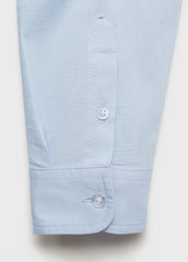 MANGO Cotton Shirt Sky Blue - Smgarment's