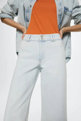 MANGO CULOTTE Mid Rise Jeans - Smgarment's