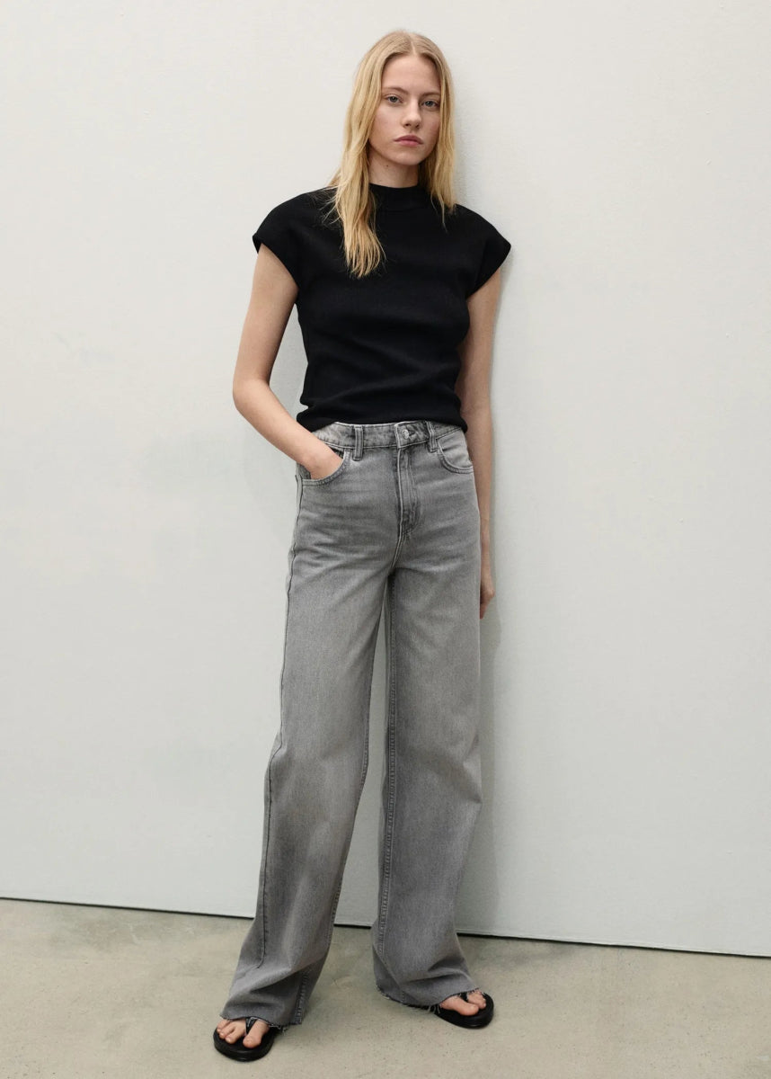 MANGO Danila wide leg high - rise jeans - Smgarment's