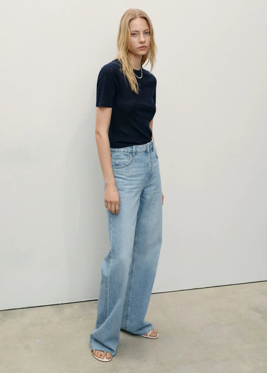 MANGO Danila Wide Leg High - Rise Jeans - Smgarment's