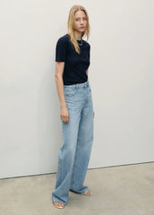 MANGO Danila Wide Leg High - Rise Jeans - Smgarment's