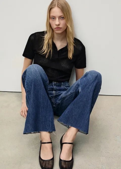 MANGO Danila Wide Leg High - Rise Jeans - Smgarment's