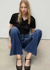 MANGO Danila Wide Leg High - Rise Jeans - Smgarment's