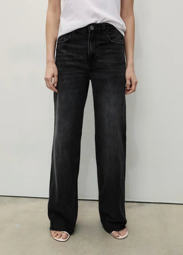 MANGO Danila wide - leg high - waisted jeans - Smgarment's