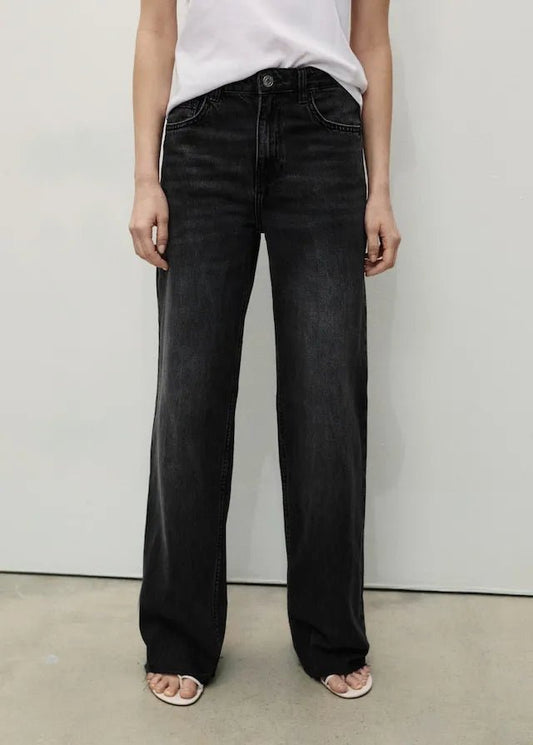 MANGO Danila wide - leg high - waisted jeans - Smgarment's