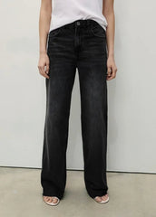 MANGO Danila wide - leg high - waisted jeans - Smgarment's