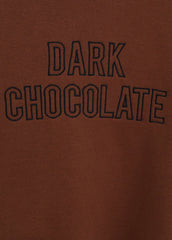 MNG WOMEN EMBROIDED MESSAGE CROPPED SWEATSHIRT