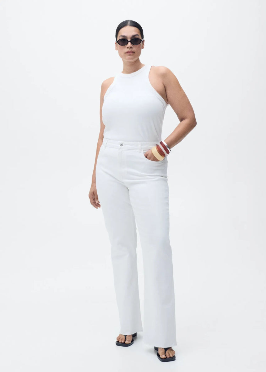 MANGO Fiona flared mid - rise jeans - Smgarment's