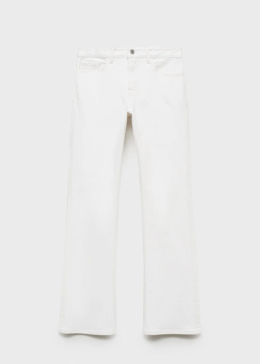 MANGO Fiona flared mid - rise jeans - Smgarment's