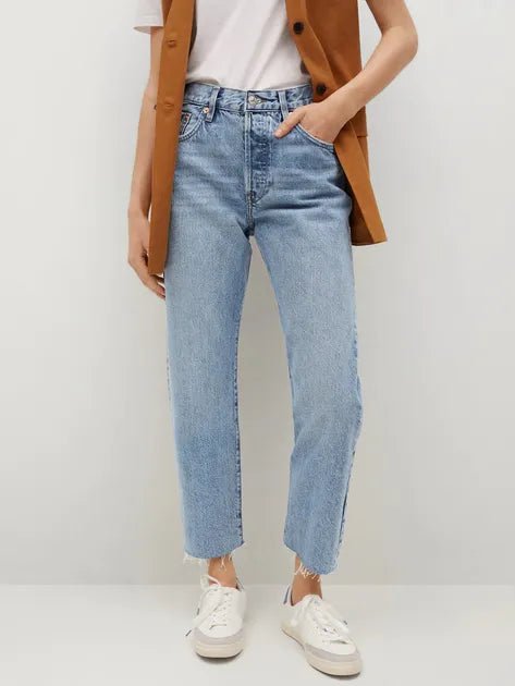 MANGO HAVANA Straight Fit Jeans - Smgarment's