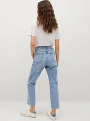 MANGO HAVANA Straight Fit Jeans - Smgarment's