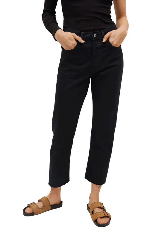 MANGO HAVANA With Raw Edge Jeans - Smgarment's