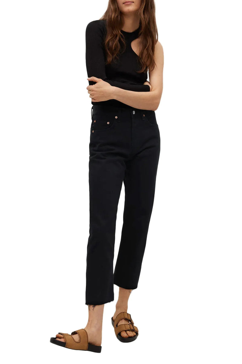 MANGO HAVANA With Raw Edge Jeans - Smgarment's