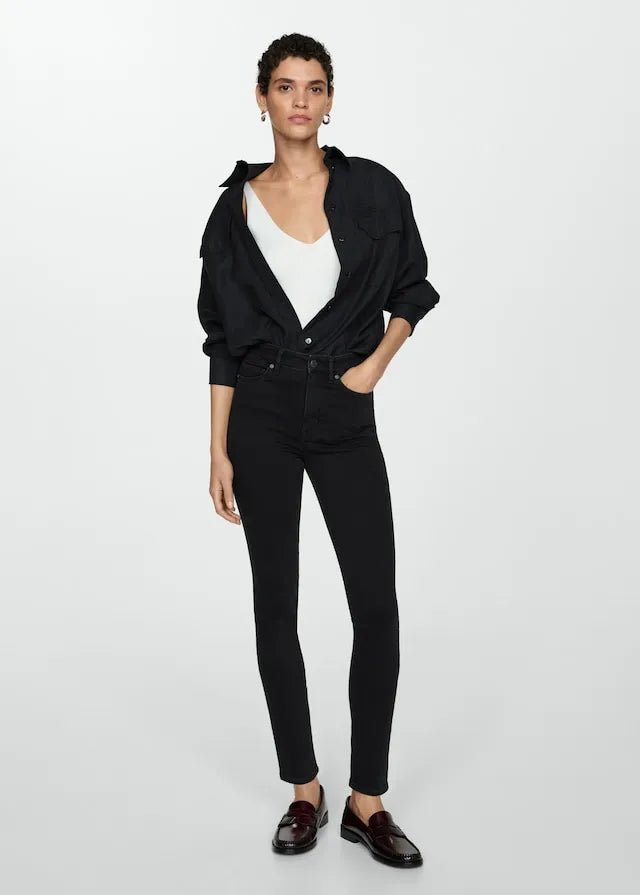 MANGO High - waisted skinny jeans - Smgarment's