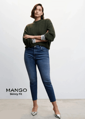 MANGO ISA Blue Skinny Fit Jeans - Smgarment's