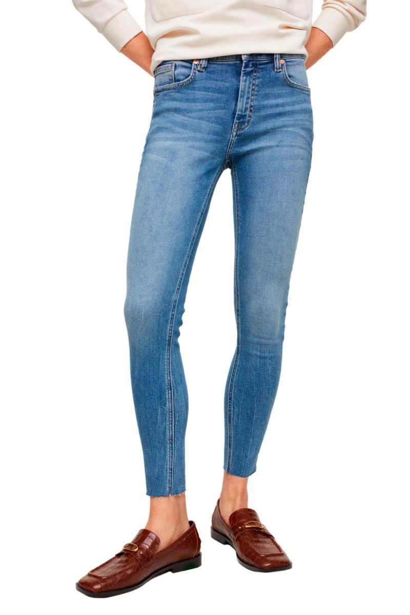 Mango ISA Cropped Skinny Jeans - Smgarment's