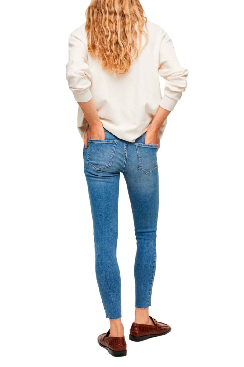 Mango ISA Cropped Skinny Jeans - Smgarment's