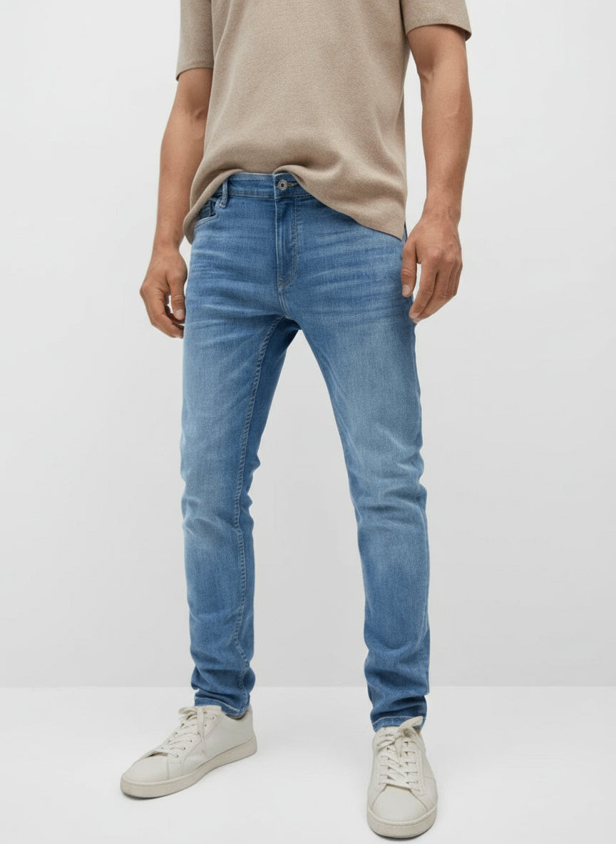 MANGO Jude Medium Wash Skinny Jeans - Smgarment's