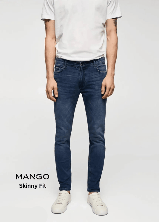 MANGO Jude Skinny Fit Deep Dark Blue Jeans - Smgarment's
