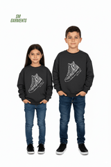 MANGO KIDS Crewneck Sweatshirt with Sneaker Graphic - Smgarment's