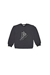 MANGO KIDS Crewneck Sweatshirt with Sneaker Graphic - Smgarment's