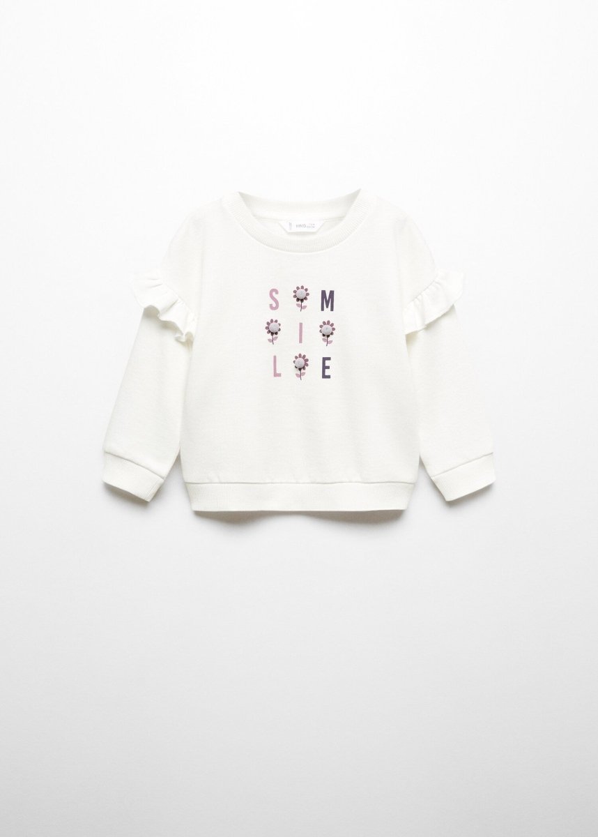 MANGO KIDS Printed message sweatshirt - Smgarment's