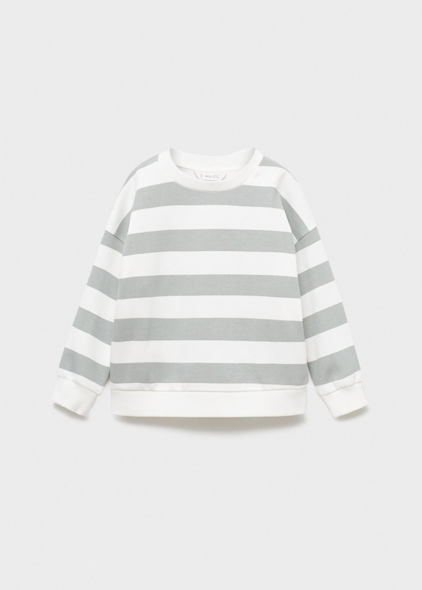 MANGO KIDS Striped cotton - blend sweatshirt - Smgarment's