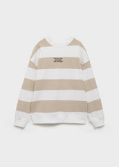 MANGO KIDS Striped cotton - blend sweatshirt - Smgarment's