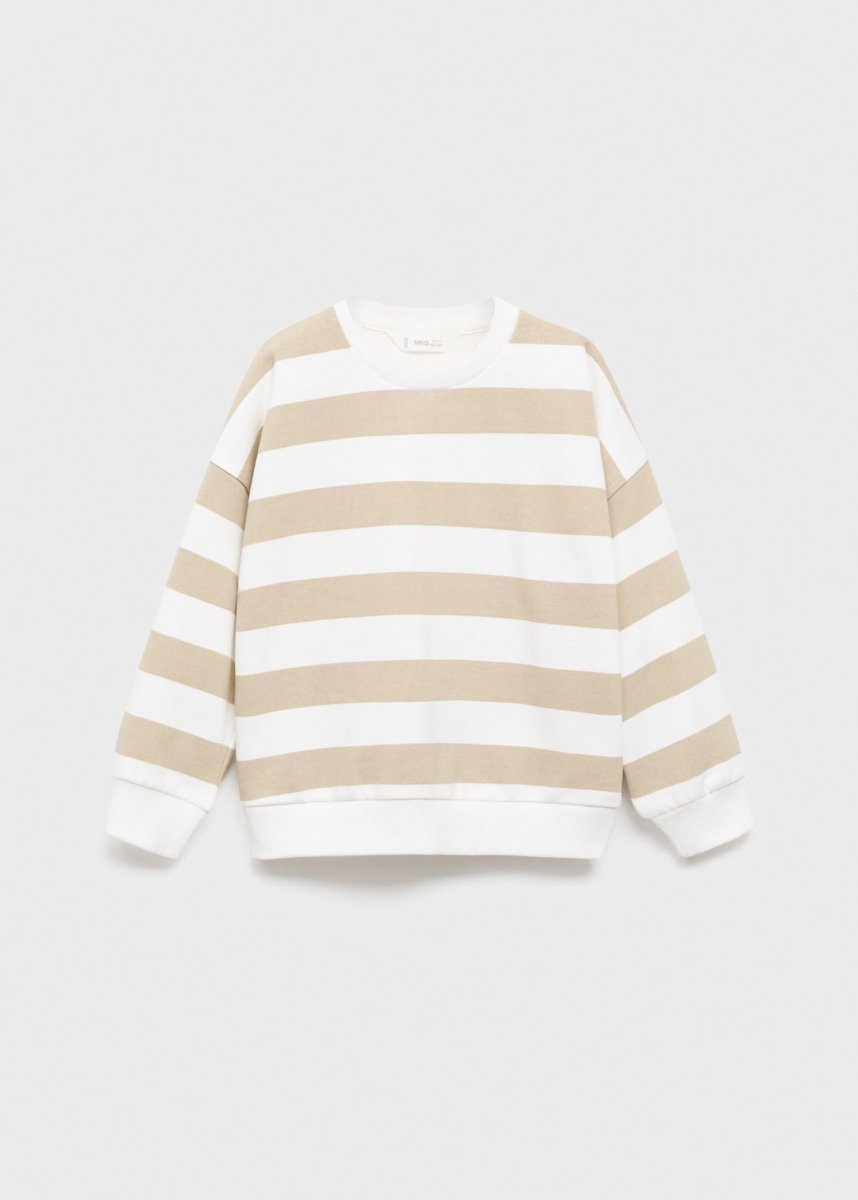 MANGO KIDS Striped cotton - blend sweatshirt - Smgarment's