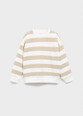 MANGO KIDS Striped cotton - blend sweatshirt - Smgarment's