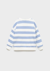 MANGO KIDS Striped cotton - blend sweatshirt - Smgarment's