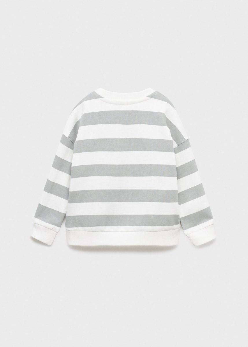 MANGO KIDS Striped cotton - blend sweatshirt - Smgarment's