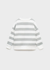 MANGO KIDS Striped cotton - blend sweatshirt - Smgarment's