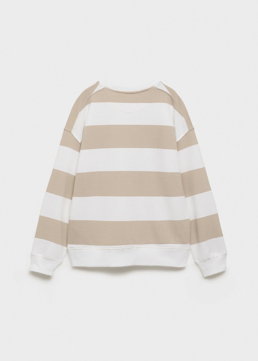 MANGO KIDS Striped cotton - blend sweatshirt - Smgarment's