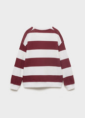 MANGO KIDS Striped cotton - blend sweatshirt - Smgarment's